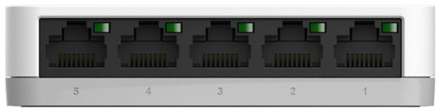 سوئیچ شبکه دی لینک مدل DGS-1005A/B دارای 5 پورت LAN اترنت گیگابیتی است.